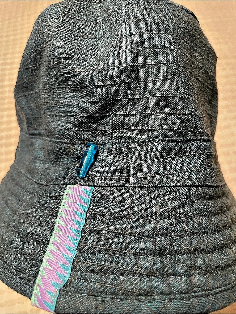 Livity Plaid Hemp Bucket Hat Size Small Like New